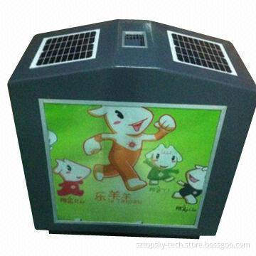 Hot Sale Solar LED Light Dustbin with Green Energy